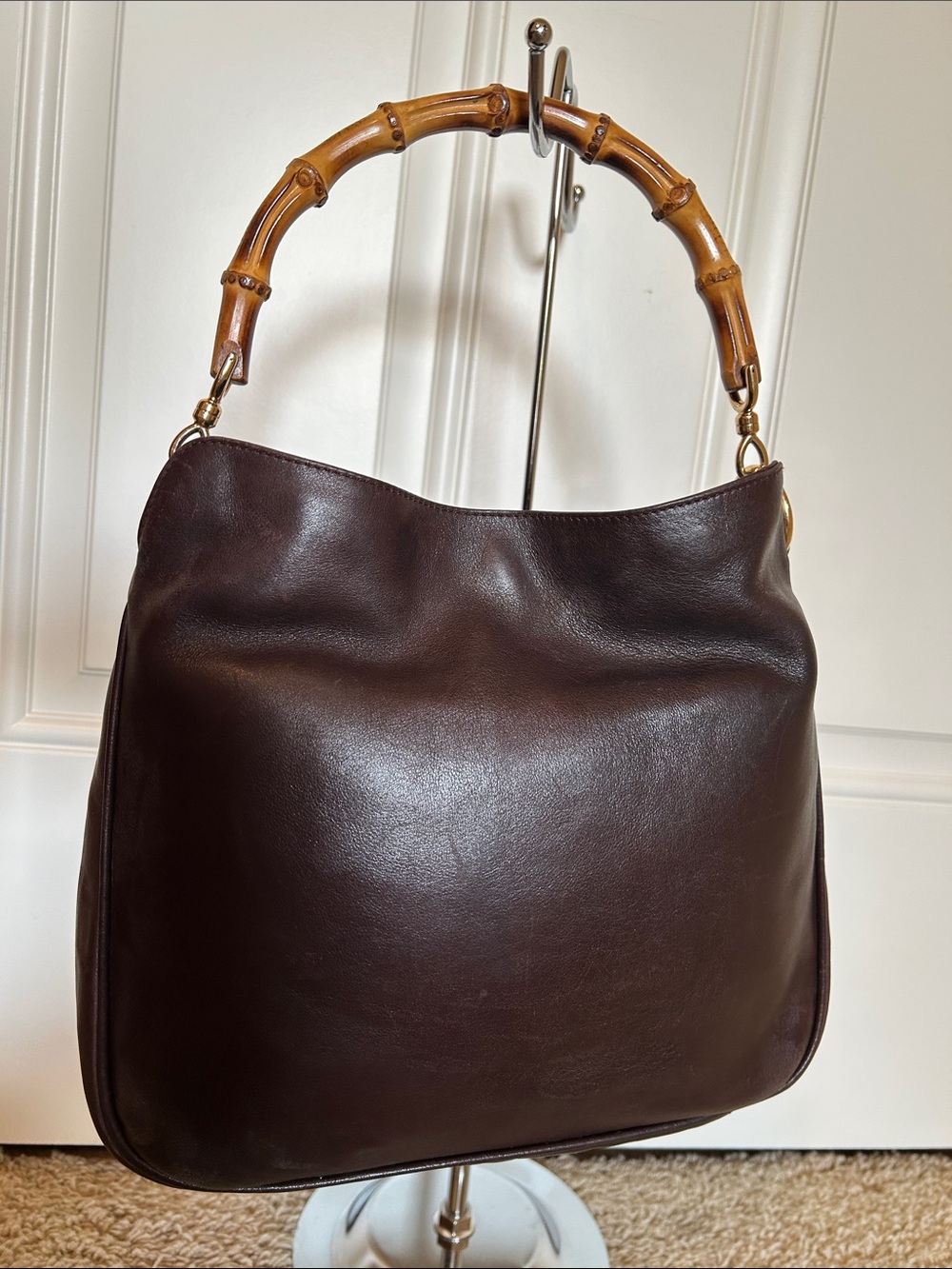 Gucci Bamboo Brown Leather Bag - Gorgeous!! - Picture 2 of 10